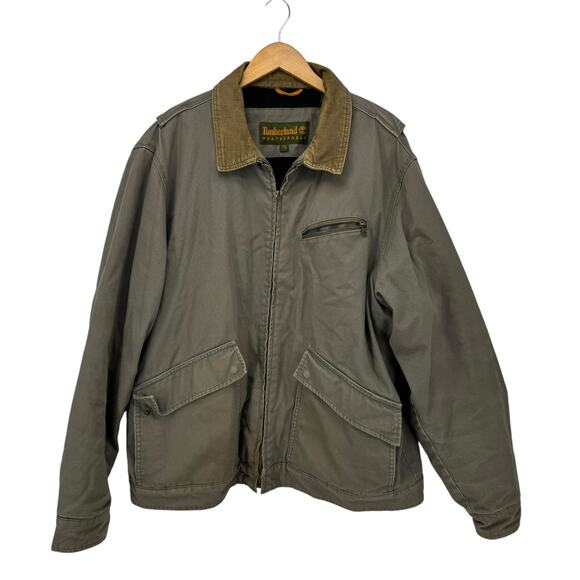Timberland Weathergear Men's Vintage Jacket XXL Chore Coat Work Grey Distressed - Picture 1 of 14
